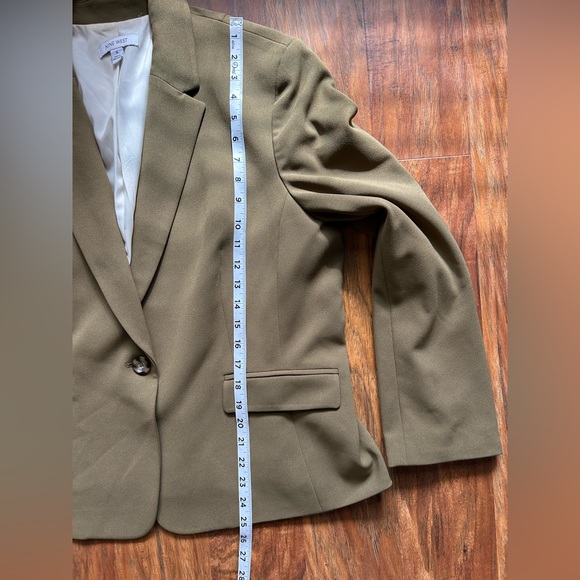 Nine West Olive Green Size 16 Blazer Structured Suit Jacket Professional Work - Picture 5 of 6